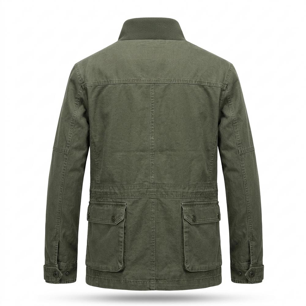 Allsaints Leather - Nesel | Stand-Collar Multi-Pocket Jacket Men