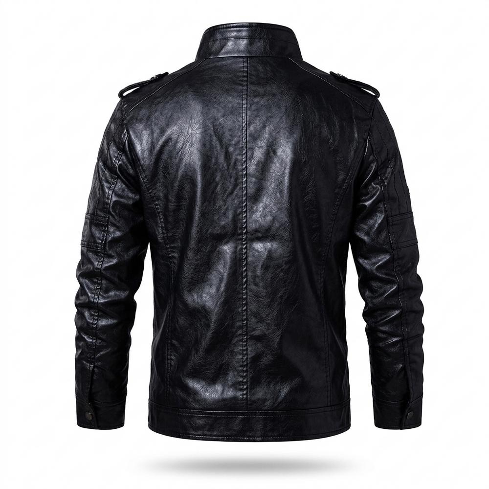 Allsaints Leather - Vulun | Lined Zippered Leather Jacket Men