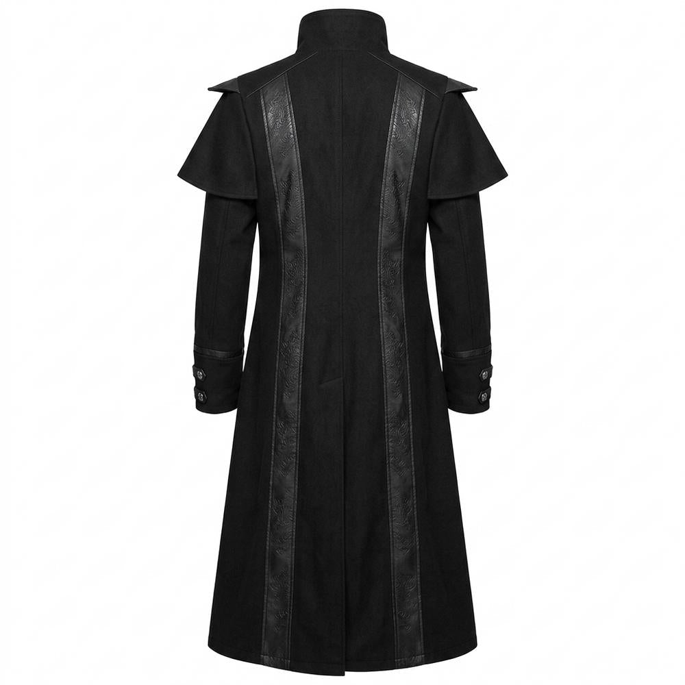 Allsaints Leather - Tisel | Decorated Longline Coat Men