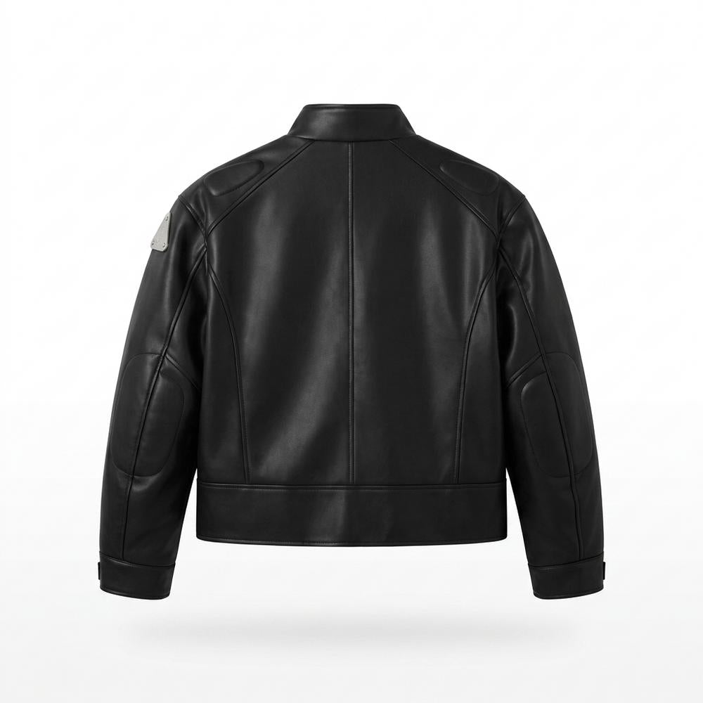 Allsaints Leather - Vasan | Zip-Up Paneled Leather Jacket Men