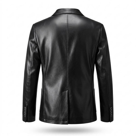 Allsaints Leather - Vamer | Leather Two-Button Blazer Men