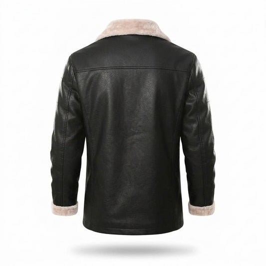 Allsaints Leather - Lusar | Fleece-Lined Buttoned Jacket Men