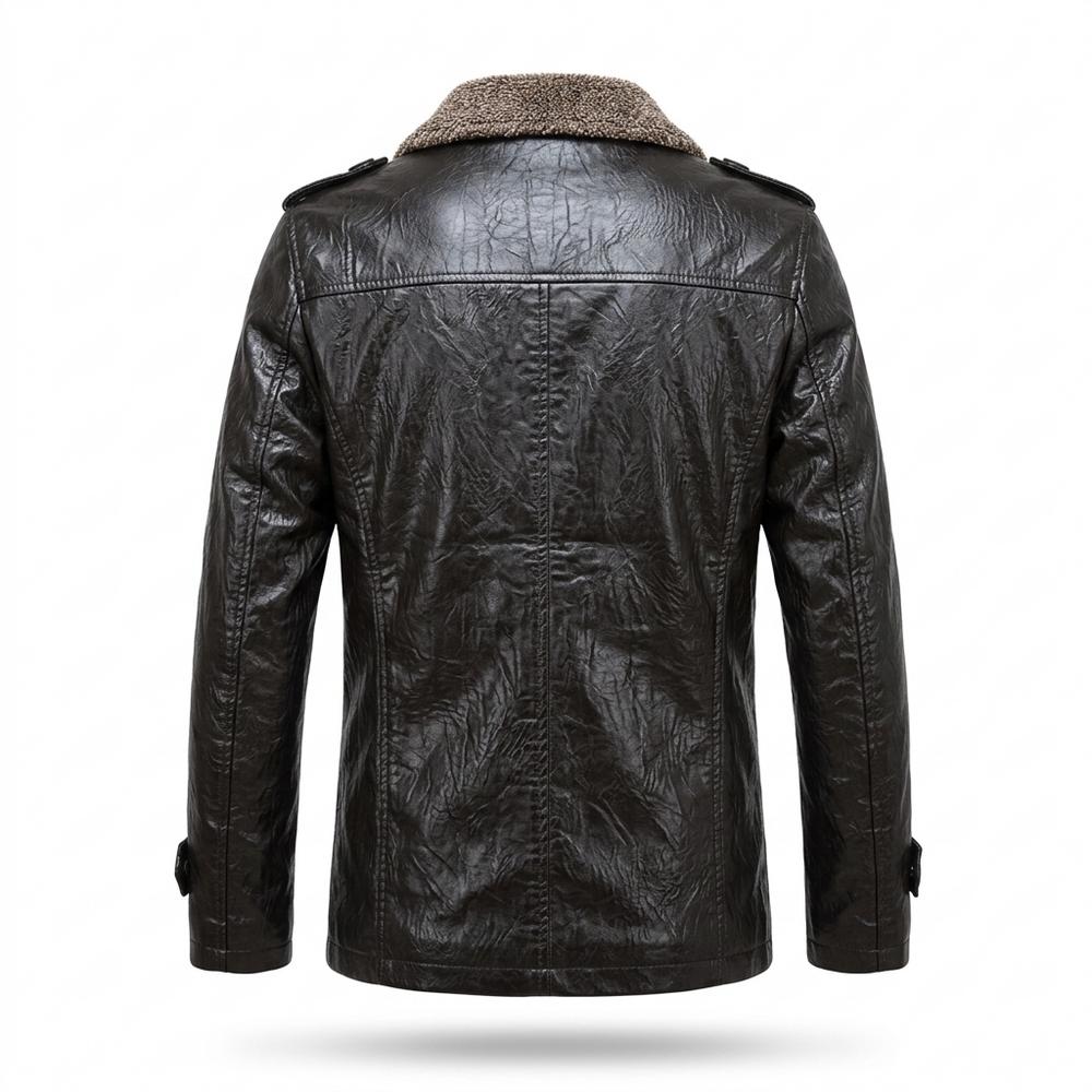 Allsaints Leather - Savak | Shearling-Lined Buttoned Jacket Men
