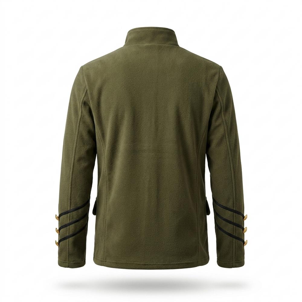 Allsaints Leather - Zenav | Military-Style Stand-Collar Jacket Men