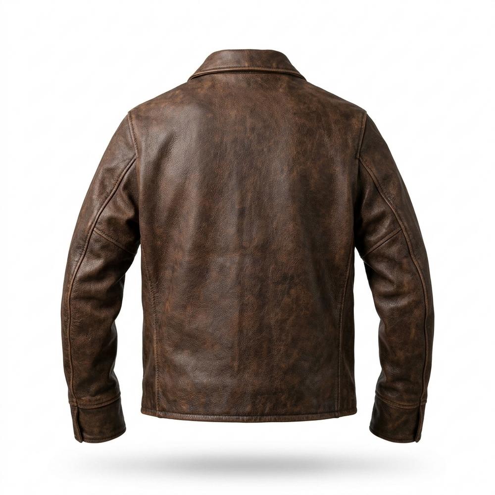 Allsaints Leather - Lyven | Grained Zip-Front Leather Jacket Men