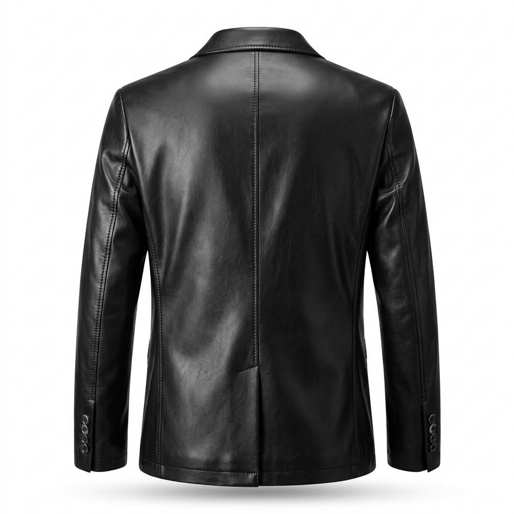 Allsaints Leather - Tirel | Leather Two-Button Blazer Men