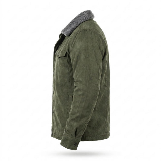 Allsaints Leather - Covel | Fleece-Lined Sueded Jacket Men