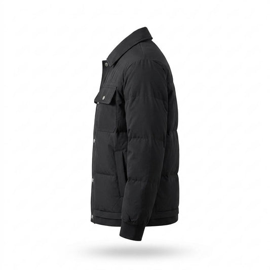 Allsaints Leather - Maken | Quilted Button-Front Jacket Men