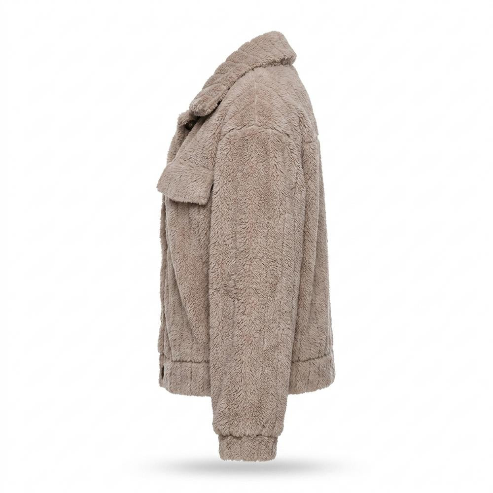 Allsaints Leather - Lolar | Fleece Button-Front Jacket Women