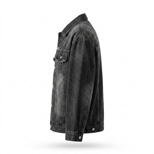 Allsaints Leather - Lenor | Washed Oversized Denim Jacket Unisex