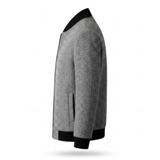 Allsaints Leather - Alvar | Textured Ribbed-Trim Jacket Men