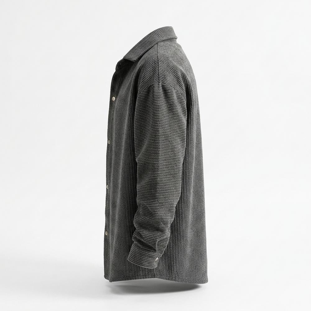 Allsaints Leather - Neram | Textured Snap-Button Shirt Men