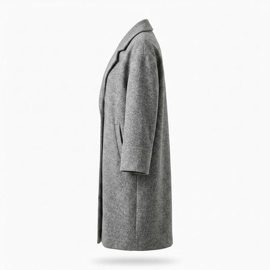 Allsaints Leather - Ritor | Heathered Single-Breasted Coat Women