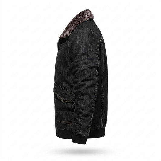 Allsaints Leather - Mafom | Shearling-Collar Zip-Up Jacket Men