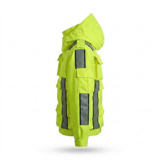 Allsaints Leather - Retos | Reflective Hooded Jacket Unisex