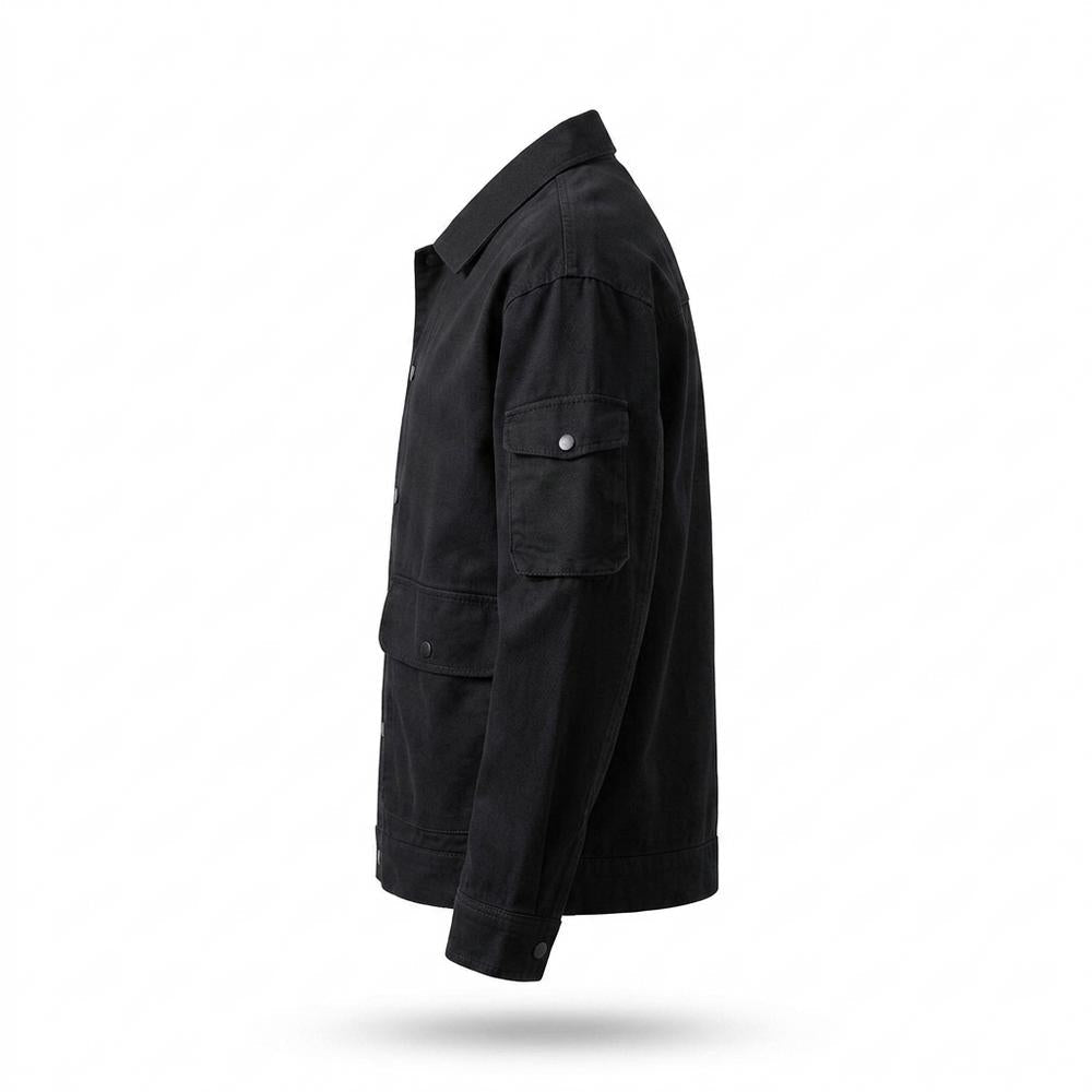 Allsaints Leather - Cokar | Multi-Pocket Button-Front Jacket Men