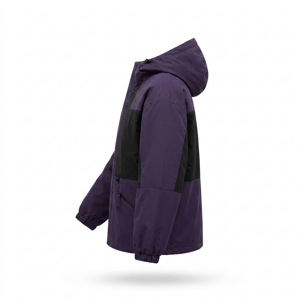 Allsaints Leather - Vator | Hooded Color-Blocked Jacket Unisex