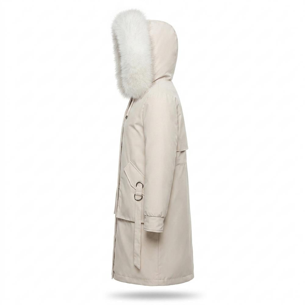 Allsaints Leather - Almel | Padded Fur-Trimmed Coat Women