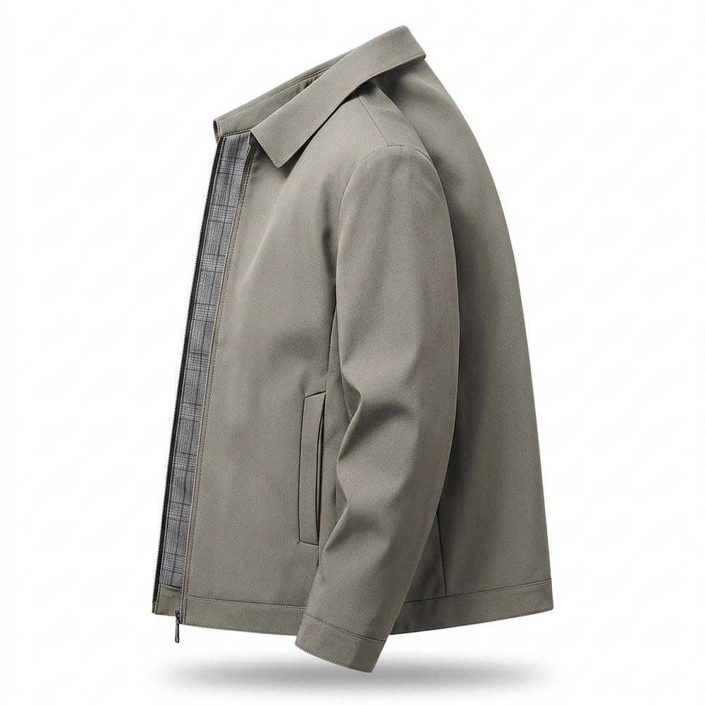 Allsaints Leather - Zedar | Zip-Up Plaid-Lined Jacket Men