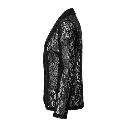 Allsaints Leather - Yover | Lace Open-Front Jacket Women