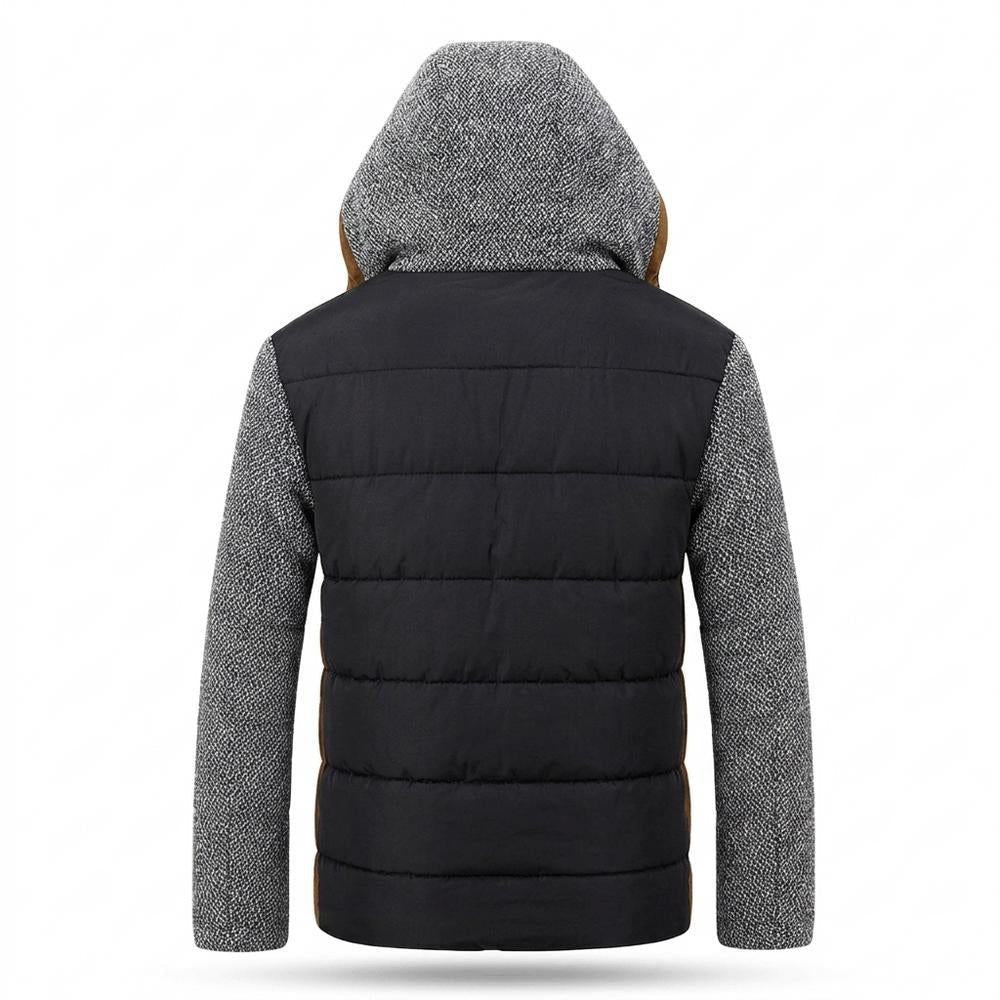 Allsaints Leather - Zasin | Hooded Mixed-Media Jacket Men