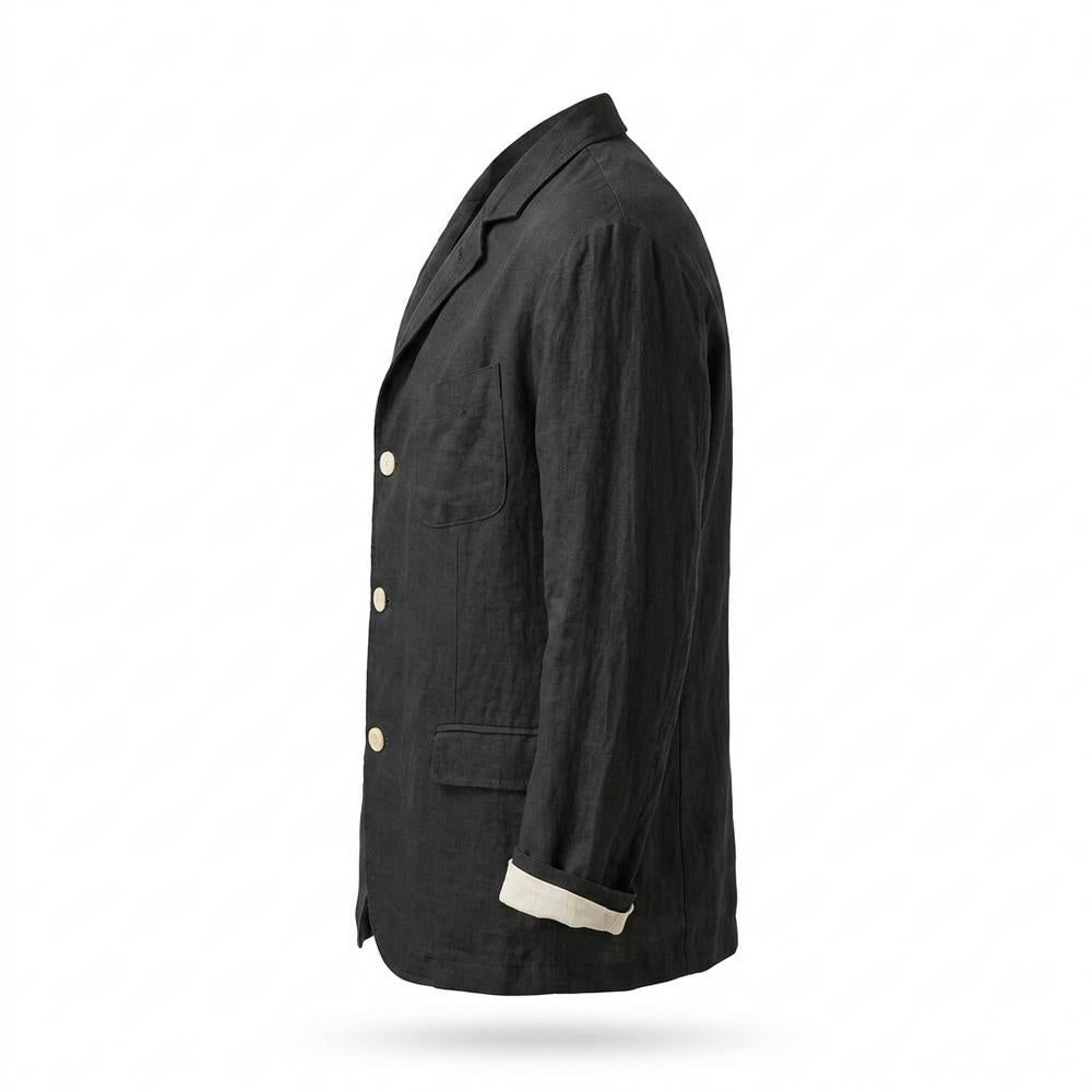 Allsaints Leather - Sasol | Single-Breasted Relaxed-Fit Blazer Men