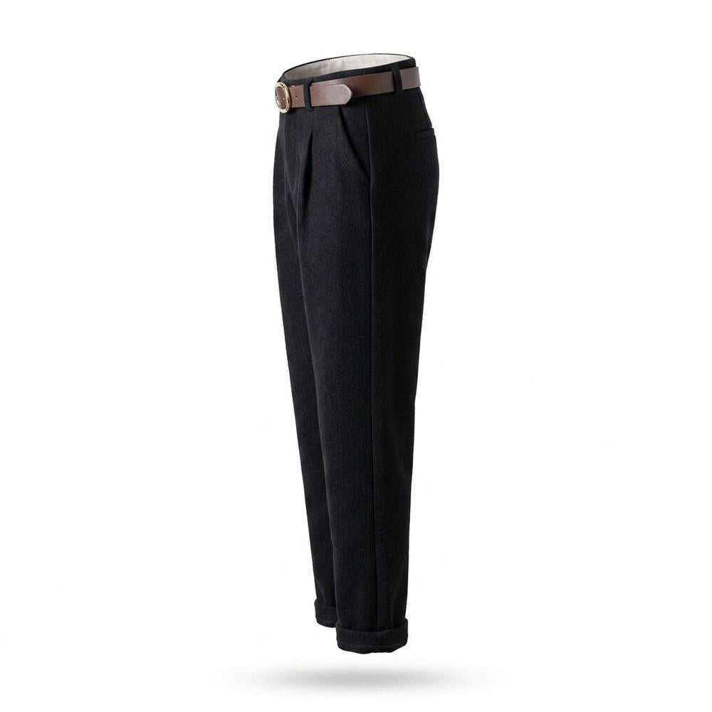 Allsaints Leather - Vogal | Pleated High-Waisted Pants Women