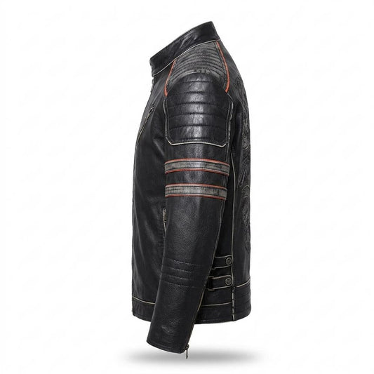 Allsaints Leather - Mimor | Quilted Slim-Fit Leather Jacket Men