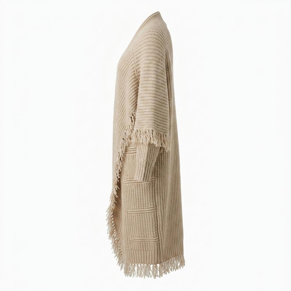 Allsaints Leather - Yosel | Fringed Chunky Knit Knit Cardigan Women