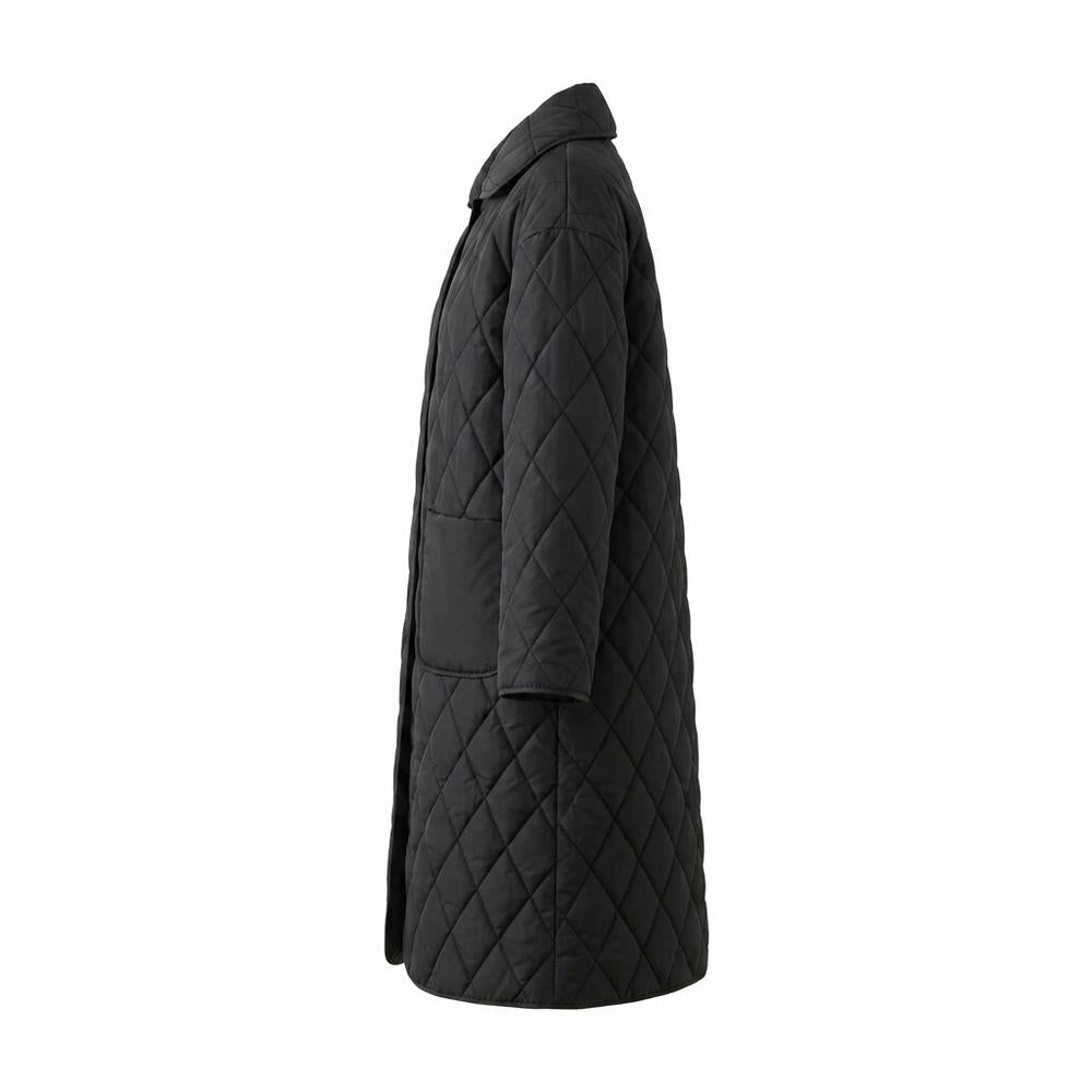Allsaints Leather - Lylev | Quilted Longline Coat Women