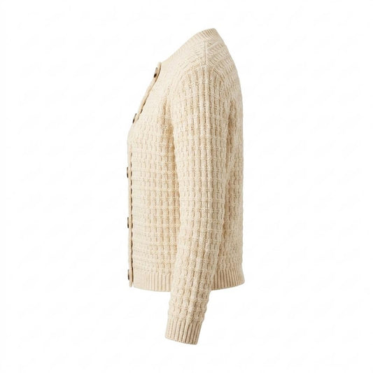 Allsaints Leather - Nomar | Textured Crewneck Knit Cardigan Women