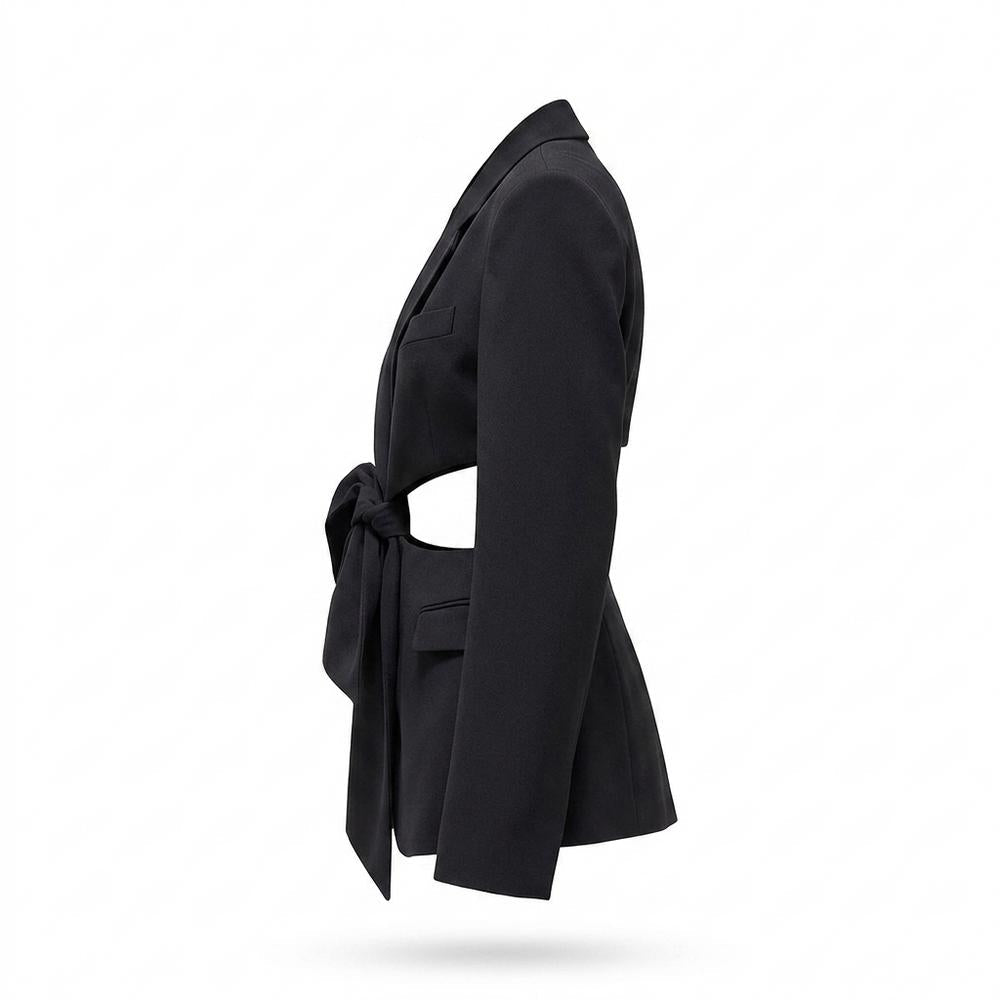Allsaints Leather - Romon | Cut-Out Tie-Front Blazer Women