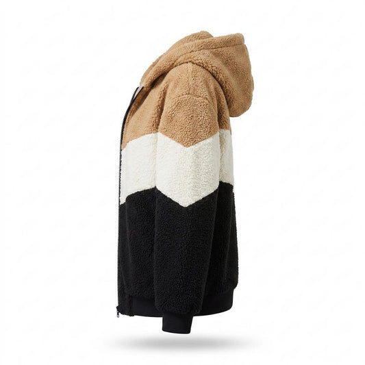 Allsaints Leather - Lyser | Color-Block Hooded Jacket Women