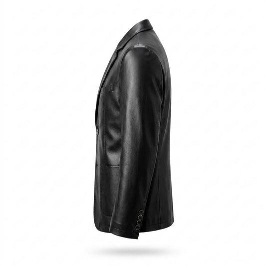 Allsaints Leather - Tirel | Leather Two-Button Blazer Men