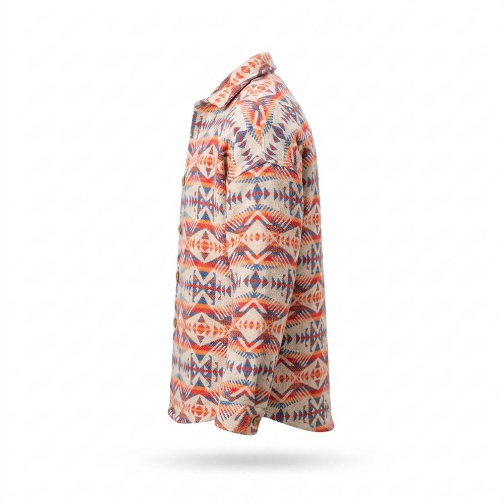 Allsaints Leather - Losel | Geometric Textured Shirt Men
