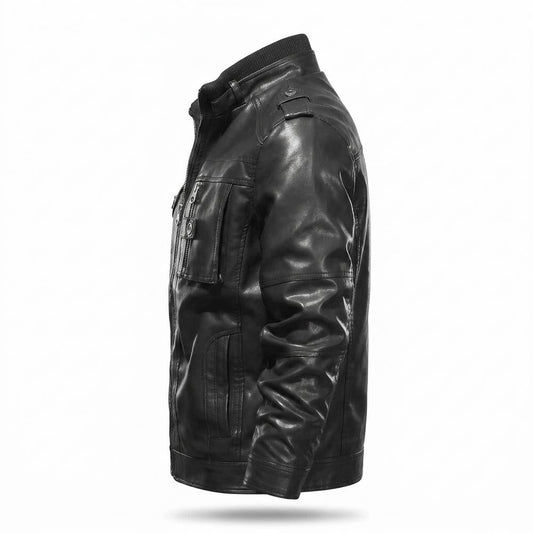 Allsaints Leather - Roken | Zippered Lined Leather Jacket Men