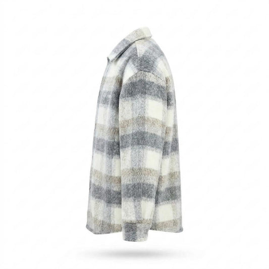 Allsaints Leather - Rosol | Plaid Collared Jacket Unisex