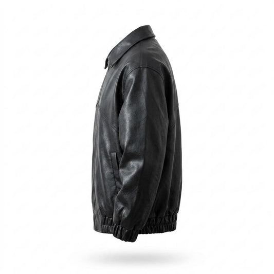 Allsaints Leather - Zalar | Zip-Up Collared Leather Jacket Unisex
