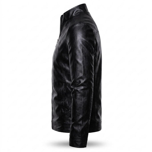 Allsaints Leather - Covur | Zip-Up Slim-Fit Leather Jacket Men