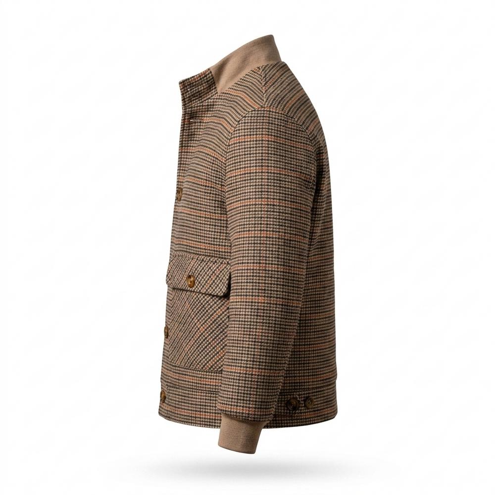 Allsaints Leather - Elken | Plaid Wool-Blend Jacket Men