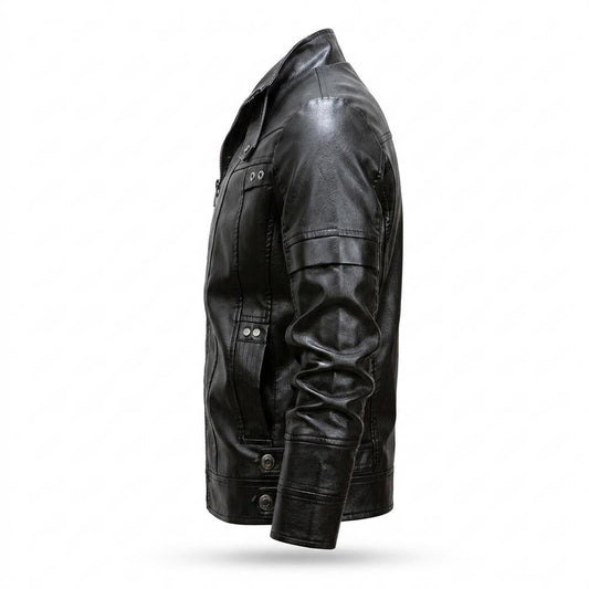 Allsaints Leather - Salor | Lined Structured Leather Jacket Men