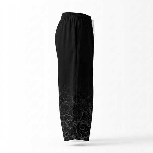 Allsaints Leather - Demok | Embroidered Drawstring Pants Unisex