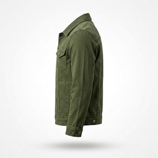 Allsaints Leather - Aldar | Button-Front Slim Fit Denim Jacket Men