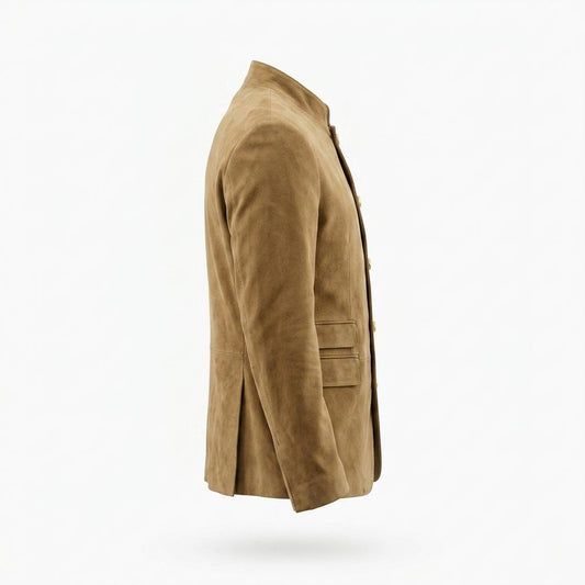 Allsaints Leather - Rimir | Sueded Stand-Collar Jacket Men