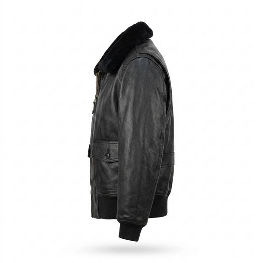 Allsaints Leather - Raron | Grained Lined Leather Jacket Men