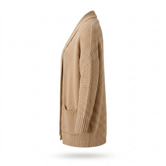 Allsaints Leather - Yozan | Textured Open-Front Knit Cardigan Women