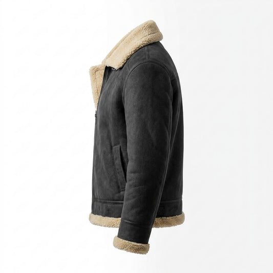 Allsaints Leather - Alsil | Shearling-Lined Zip-Up Jacket Men