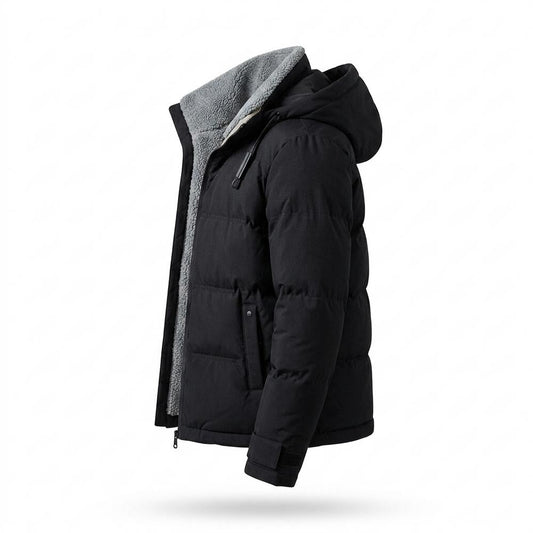 Allsaints Leather - Altir | Padded Sherpa-Collar Jacket Men