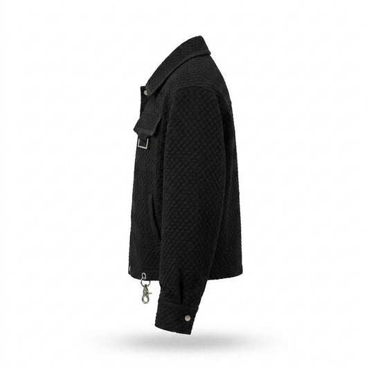 Allsaints Leather - Yizek | Quilted Cropped Jacket Unisex