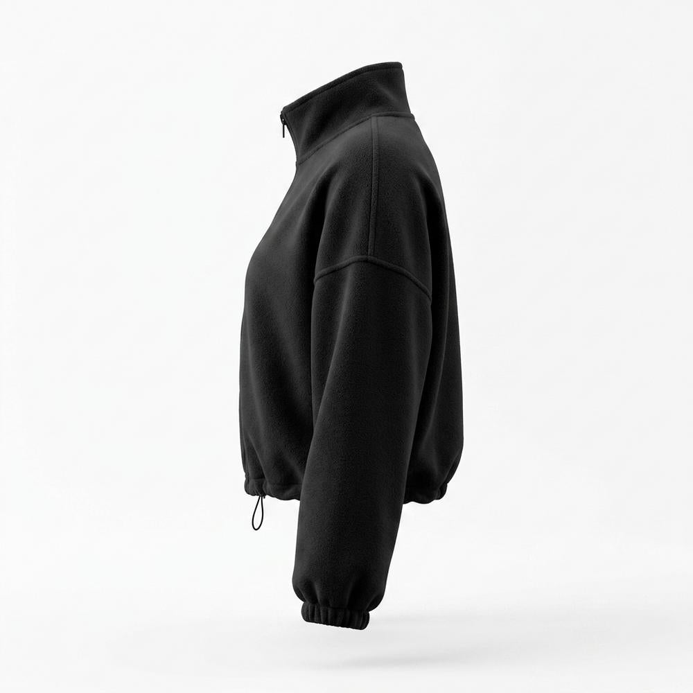 Allsaints Leather - Rivel | Fleece Zip-Up Jacket Women